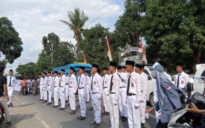 Siswa-Siswi SMA Negeri 12 Medan Berpartisipasi dalam Gerak Jalan Indah tingkat SMA/SMK