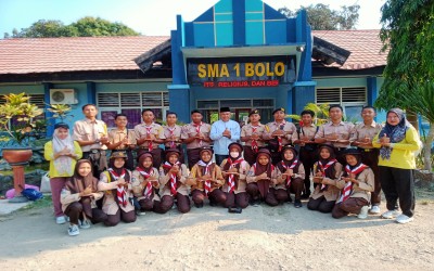 Pelepasan anggota Ekskul Pramuka SMA Negeri 12 Medan untuk mengikuti Kemah Akbar Se-Kabupaten Jakarta Pusat